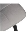SILLA GRIS CLARO TERCIOPELO CONTRACT 45 X 51 X 88,50 CM