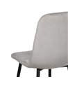 SILLA GRIS CLARO TERCIOPELO CONTRACT 45 X 51 X 88,50 CM