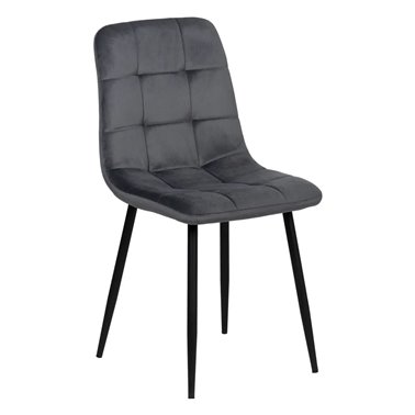 SILLA GRIS TERCIOPELO...