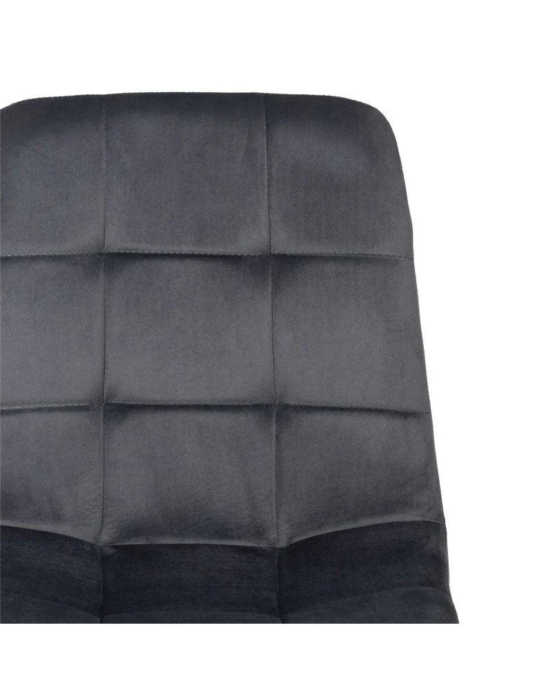 SILLA GRIS TERCIOPELO CONTRACT 45 X 51 X 88,50 CM