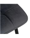 SILLA GRIS TERCIOPELO CONTRACT 45 X 51 X 88,50 CM