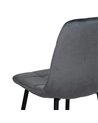 SILLA GRIS TERCIOPELO CONTRACT 45 X 51 X 88,50 CM