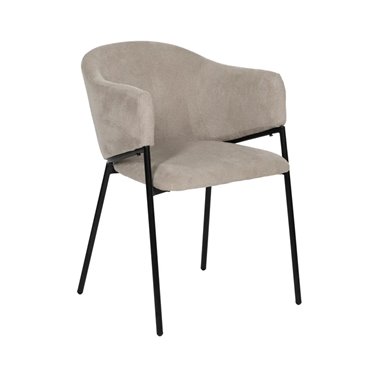 SILLA BEIGE TEJIDO-METAL 54...