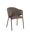 SILLA TAUPE TEJIDO-METAL 54 X 60 X 78 CM