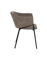 SILLA TAUPE TEJIDO-METAL 54 X 60 X 78 CM
