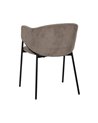 SILLA TAUPE TEJIDO-METAL 54 X 60 X 78 CM