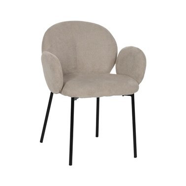 SILLA BEIGE TEJIDO-METAL 66...