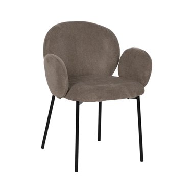 SILLA TAUPE TEJIDO-METAL 66...