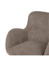 SILLA TAUPE GIRATORIO TEJIDO-METAL 62 X 65 X 82 CM