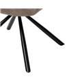 SILLA TAUPE GIRATORIO TEJIDO-METAL 62 X 65 X 82 CM