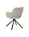 SILLA BEIGE GIRATORIA TEJIDO-METAL 59,50 X 62 X 83,50 CM