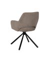SILLA TAUPE GIRATORIA TEJIDO-METAL 59,50 X 62 X 83,50 CM