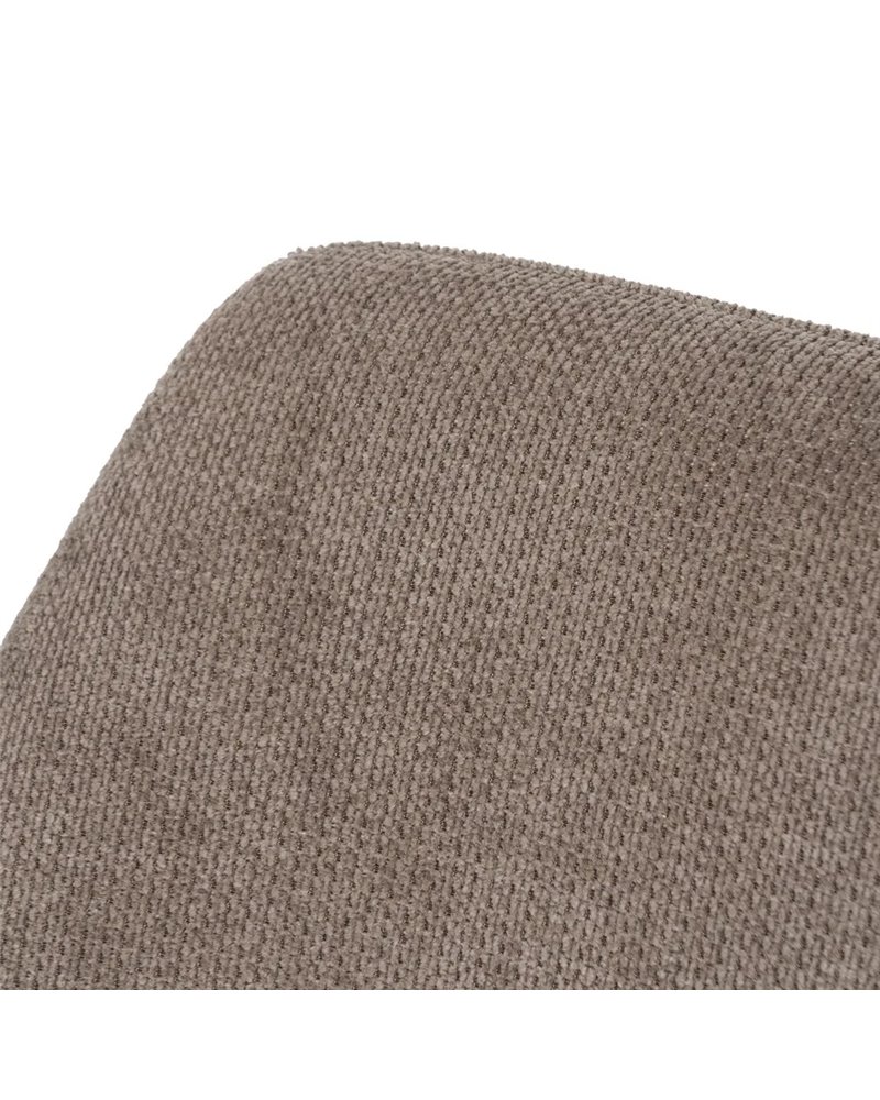 SILLA TAUPE GIRATORIA TEJIDO-METAL 59,50 X 62 X 83,50 CM
