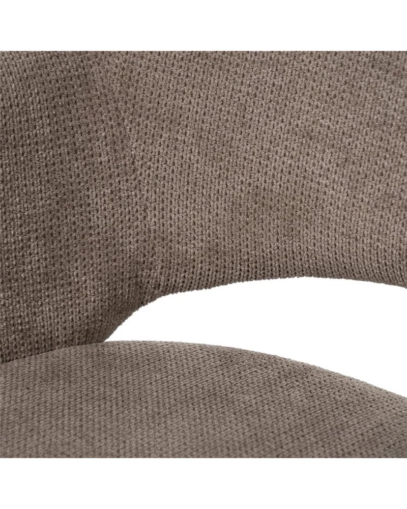 SILLA TAUPE GIRATORIA TEJIDO-METAL 59,50 X 62 X 83,50 CM