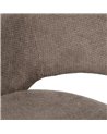 SILLA TAUPE GIRATORIA TEJIDO-METAL 59,50 X 62 X 83,50 CM