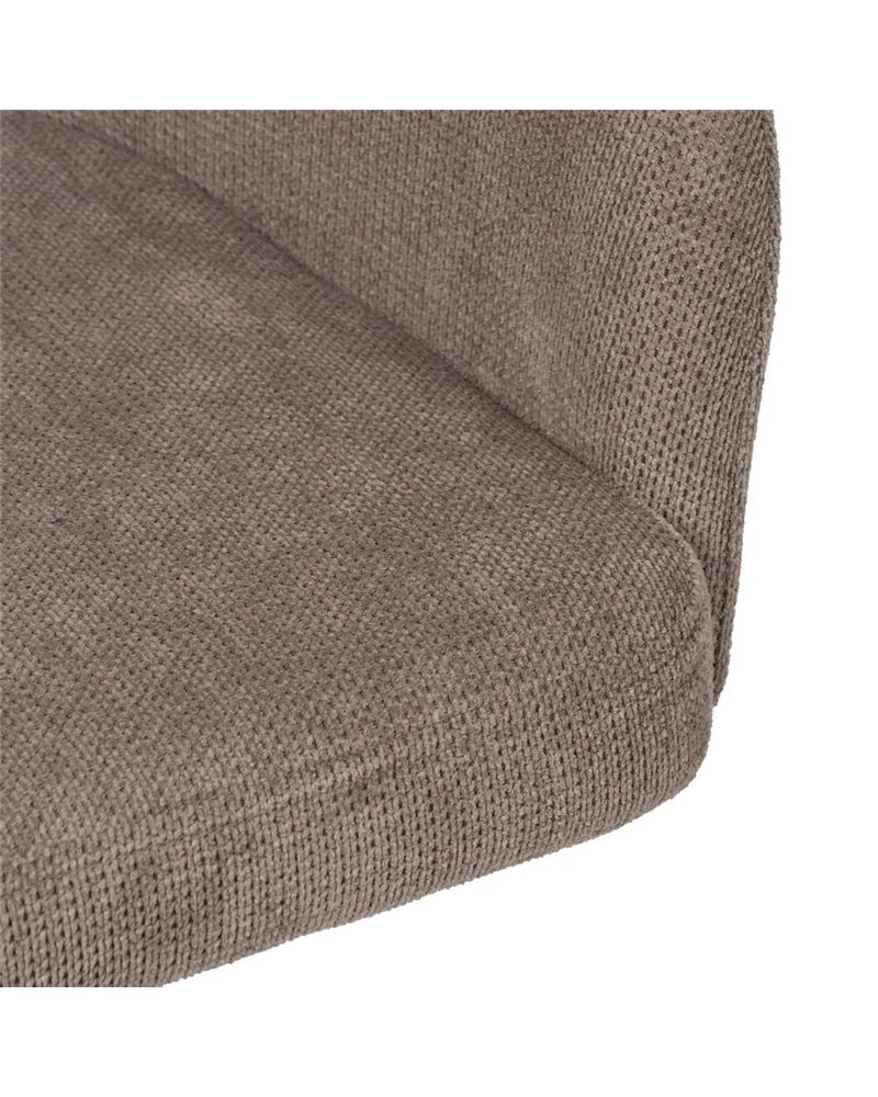SILLA TAUPE GIRATORIA TEJIDO-METAL 59,50 X 62 X 83,50 CM