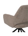 SILLA TAUPE GIRATORIA TEJIDO-METAL 59,50 X 62 X 83,50 CM