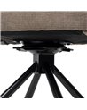 SILLA TAUPE GIRATORIA TEJIDO-METAL 59,50 X 62 X 83,50 CM