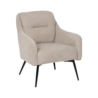 SILLÓN BEIGE TEJIDO-METAL...