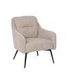 SILLÓN BEIGE TEJIDO-METAL 69 X 73 X 79 CM