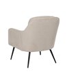 SILLÓN BEIGE TEJIDO-METAL 69 X 73 X 79 CM