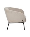 SILLÓN BEIGE TEJIDO-METAL 77 X 72 X 68 CM