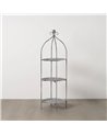 ESTANTERÍA GRIS METAL DECORACIÓN 45 X 45 X 144 CM