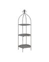 ESTANTERÍA GRIS METAL DECORACIÓN 45 X 45 X 144 CM