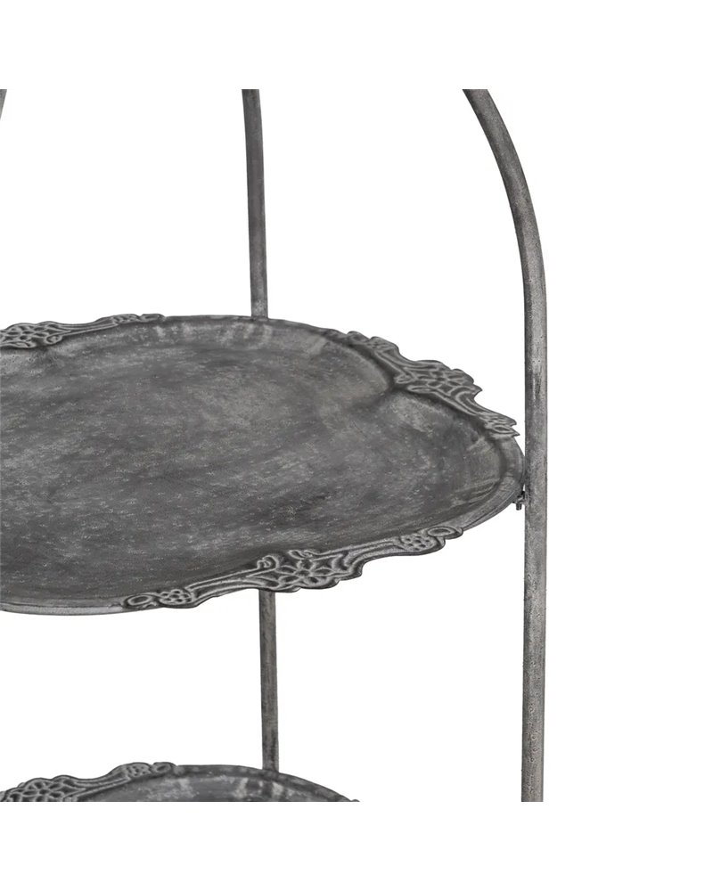 ESTANTERÍA GRIS METAL DECORACIÓN 45 X 45 X 144 CM