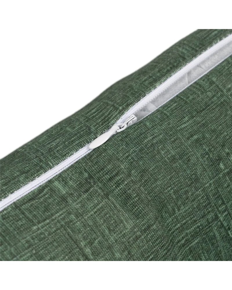 COJÍN VERDE ALGODÓN-POLIÉSTER DECORACIÓN 50 X 30 CM