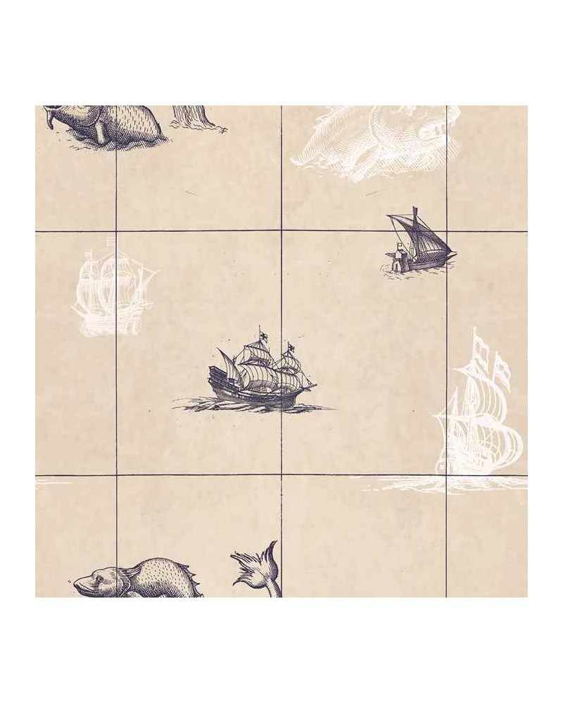 Papier peint P 2506-1 PANNEAU MARIN - Tres Tintas Papier peint P 2506-1 PANNEAU MARIN - Tres Tintas