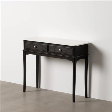 CONSOLA NEGRO MÁRMOL-DM 90 X 33 X 76 CM