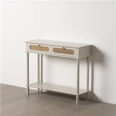 CONSOLA GRIS CLARO DM 90 X 30 X 75 CM