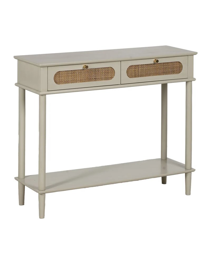 CONSOLA GRIS CLARO DM 90 X 30 X 75 CM