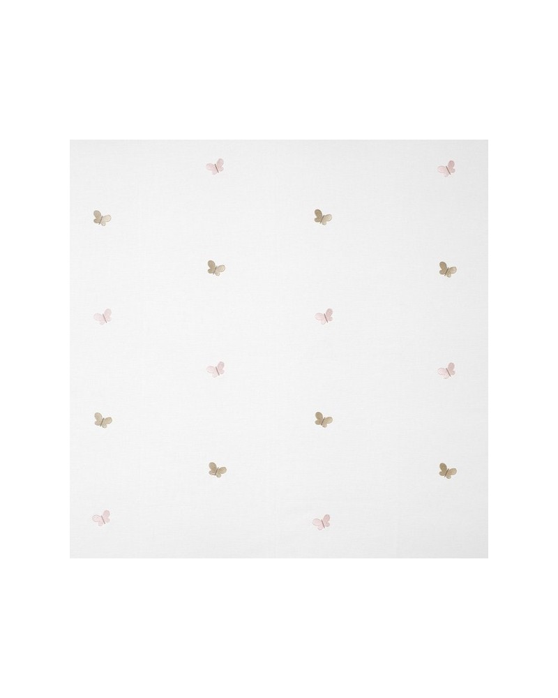 Tissus MWS29954101 PAPILLONS BRODES ROSE BEIGE Casadeco Tissus MWS29954101 PAPILLONS BRODES ROSE BEIGE Casadeco