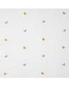 Tissus MWS29955535 PAPILLONS BRODES JAUNE PARME Casadeco