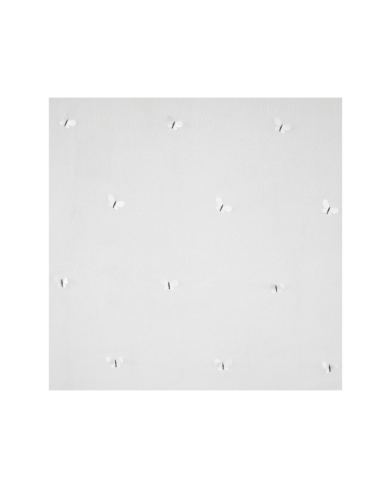 Tissus MWS80070235 VOILE PAPILLONS BLANC BLANC Casadeco Tissus MWS80070235 VOILE PAPILLONS BLANC BLANC Casadeco