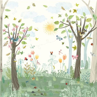 Busy Buzzy Wall Mural W57501