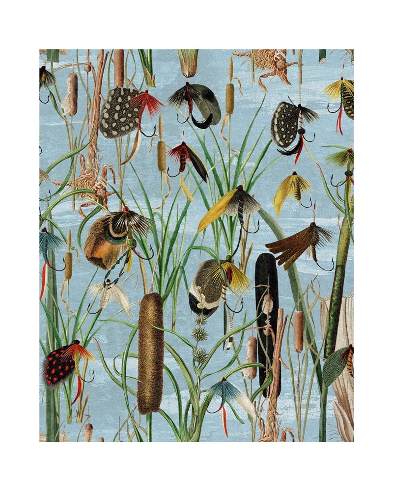Fishing flies Blue WP20721 Fishing flies Blue WP20721