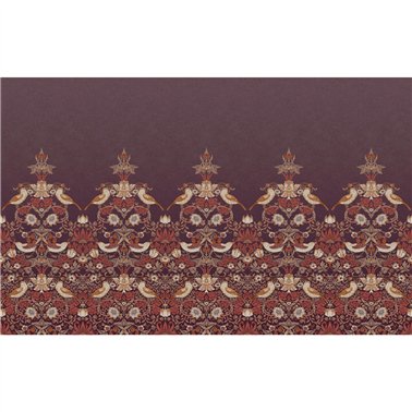 Strawberry Thief Plum Bespoke Mural 125301
