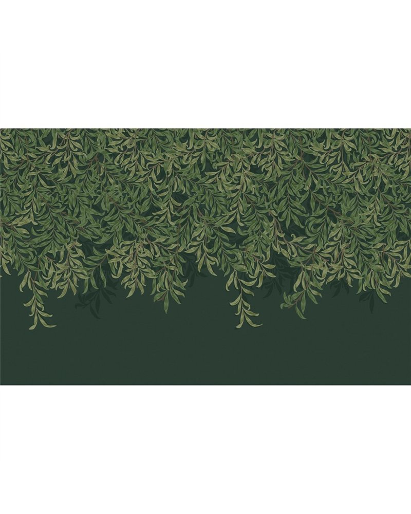 Willow Bough Deep Green Bespoke Mural 125391