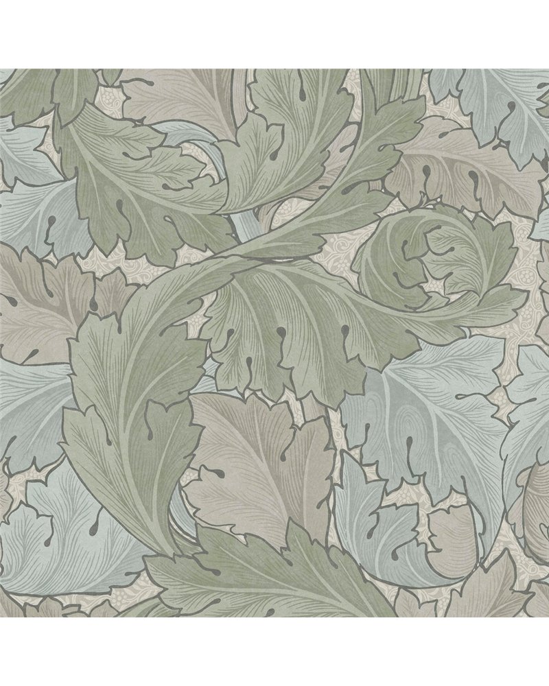 Acanthus Sage & Duck Egg 124228 Acanthus Sage & Duck Egg 124228