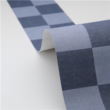 Checks Border Bleu Denim...