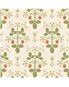 Strawberry Poppy, Spring Green & Metallic Gold On Stone 127-2008
