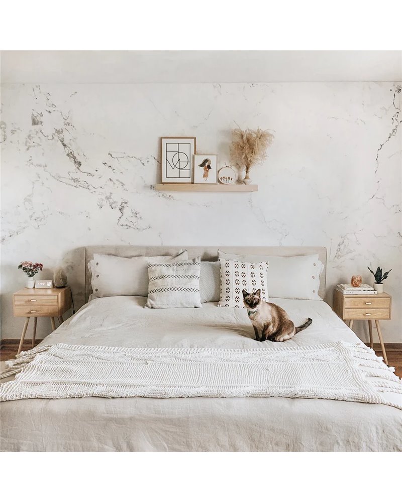 Modern Grey & White Marble