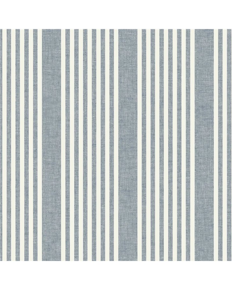 French Linen Stripe Navy MF4768
