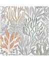 Coral Leaves Coral Black RT7801