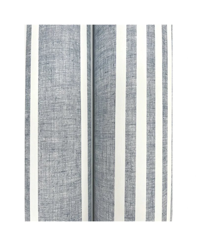 French Linen Stripe Navy MF4768