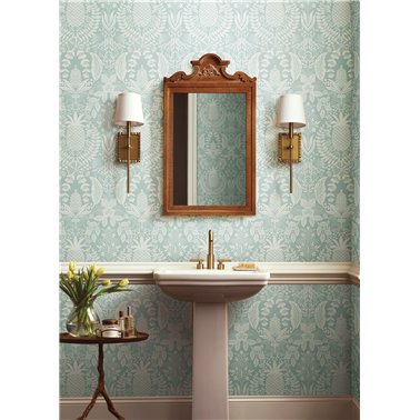 Pineapple Damask Light Blue...