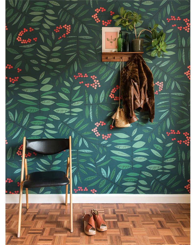 Grand Leaf BERRY Multi Mural MISP1399